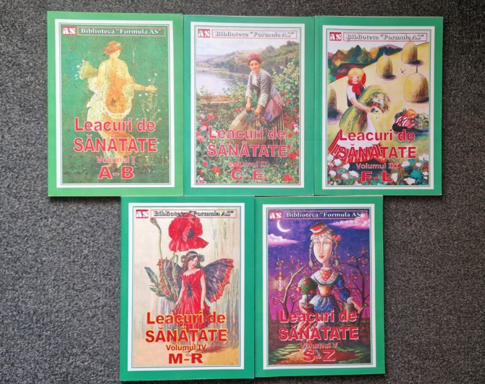 LEACURI DE SANATATE - Biblioteca Formula As (5 volume - complet)