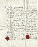A3027N O număr de nobili și plebei &icirc;mprumută suma de 20 florini renani, 1824, T&acirc;rgu Lăpuș, Maramureș, act cu sigilii personale &icirc;n ceară roșie