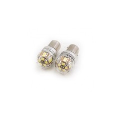 Bec 2 faze BAY15D T.V. P21/5W 15SMD 2835 12V CANBUS nonpolar 320 lumen Lumina alba Cod: SPT15-1157-W Automotive TrustedCars
