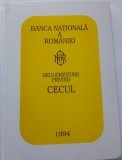 Banca Nationala a Romaniei. Reglementari privind cecul