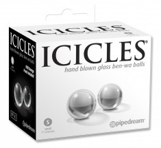 Bile gheise sticla Icicles No.41 Small Glass Ben-Wa Balls foto