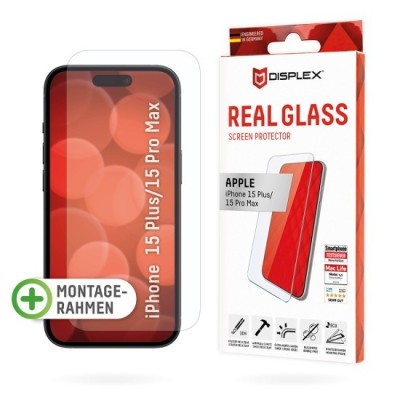 Folie pentru iPhone 16 Pro Max - Displex Real Glass 2D - Clear foto