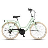 Bicicleta City Umit Stitch Lady, culoare menta, roata 26&quot;, cadru otel, frana V-B... Cod:52641000001