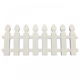Set gard pentru gradina Strend Pro F7052, 4 buc, Lungime totala 2m, alb