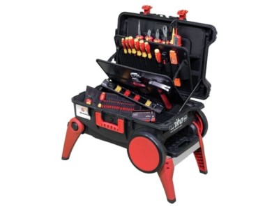 Kit unelte izolate WIHA XXL 4 pentru electricieni 1kV cu ro&amp;Aring;&amp;pound;i, 82 piese foto