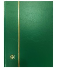 Clasor timbre cu 8 file negre, 16 pagini, seria Basic, coperta verde foto