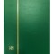 Clasor timbre cu 8 file negre, 16 pagini, seria Basic, coperta verde