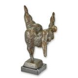 Dansatoare nud-statueta din bronz pe un soclu de marmura TBE-35