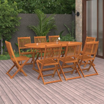 Gossi set mobilier de gradina 9 piese 180x90x75 cm, lemn masiv acacia foto