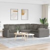 VidaXL Canapea modulară cu perne, gri deschis, țesătură velur 3321167
