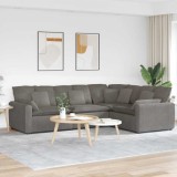 VidaXL Canapea modulară cu perne, gri deschis, țesătură velur