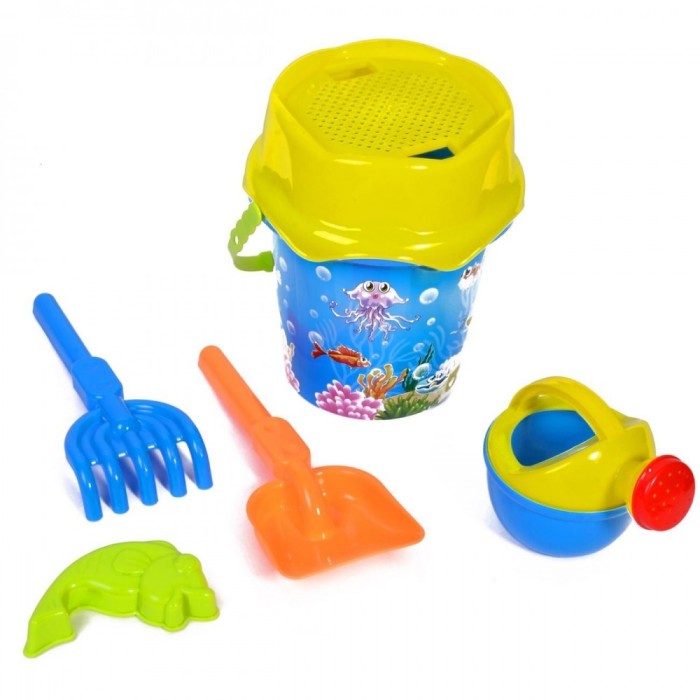 Set galetusa cu accesorii pentru nisip, 30cm, 5 piese Set galetusa cu accesorii pentru nisip, 30cm, 5 piese