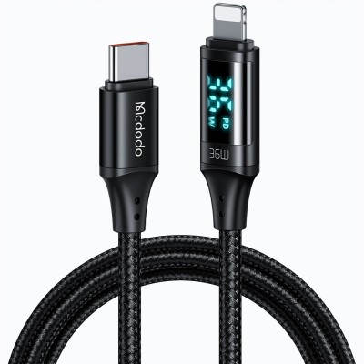 Mcdodo Kabel Z Wyświetlaczem Usb-C Lightning 36W 1M Do Iphone X 11 12 13 14 foto