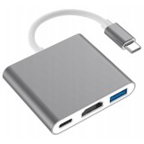 Adaptor, 3 &Icirc;n 1, Usb Tip C, La Hdmi, Space Grey, Co2
