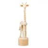 Macheta Educativă din Lemn, Girafă, &Icirc;nălțime 18cm, Diametru 4.5cm, Oem