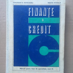 Finanțe și credit/ Bistriceanu&Mahalla/ manual/ 1972