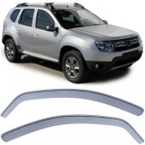 Deflector de vant, deflector de ploaie, protectie &icirc;mpotriva vantului, negru fum pentru Dacia Duster SD 10-18 Performance AutoTuning