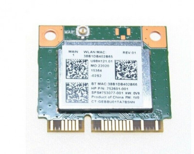 Wi-Fi + BT4.0 Combo Adapter 150mbps 752601-001 753077-001 for HP foto