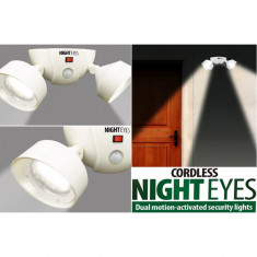 Lampa led fara fir dubla si cu senzor de miscare Night Eyes foto