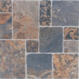Gresie exterior / interior portelanata Liguria 6035-0188, 33 x 33 cm, gri, mata, antiderapanta, imitatie piatra