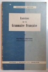 EXERCICES SUR LA GRAMMAIRE FRANCAISE par MAURICE GREVISSE foto