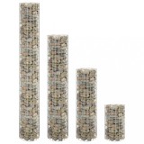 vidaXL Straturi &icirc;nălțate gabion 4 buc. &Oslash;30x50/100/150/200 cm circulare