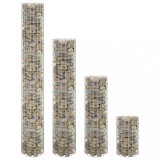 VidaXL Straturi &icirc;nălțate gabion 4 buc. &Oslash;30x50/100/150/200 cm circulare