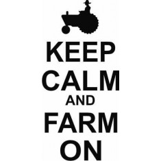 Sticker Auto Keep Calm Tractor