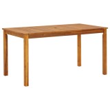 Cumpara ieftin Gossi masa de gradina, 140 x 80 x 74 cm, lemn masiv de acacia