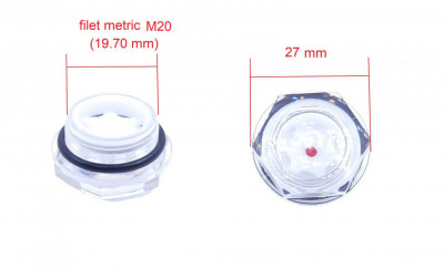 Vizor ulei cap compresor filet plastic metric M20 19.70mm CH073 foto