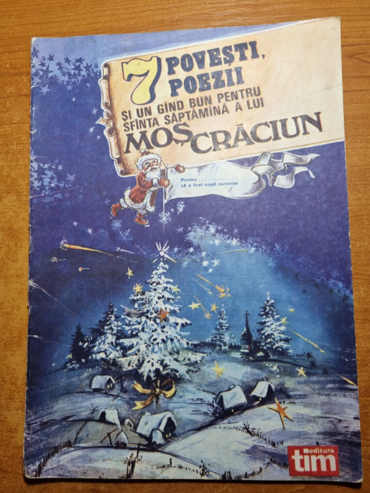 carte pt copii - 7 povesti,poezii-pentru sfanta saptamana a lui mos craciun-1990