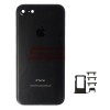 Capac Baterie iPhone 7 Negru cu Butoane Laterale si Suport SIM, Compatibil