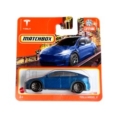 Mașinuță Matchbox Tesla Model Y, machetă auto, albastru, 1:64