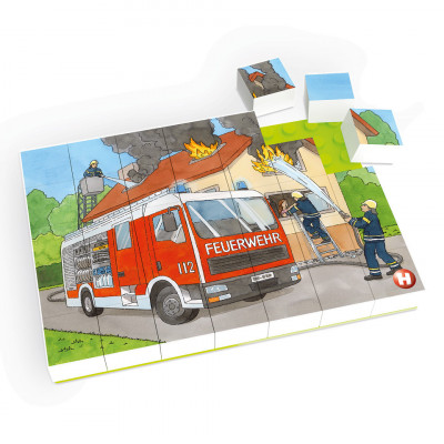 Puzzle Masina de pompieri Hubelino (35 piese) foto