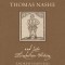 Thomas Nashe and Late Elizabethan Writing