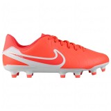 Ghete Fotbal Nike Tiempo Legend 10 Club MG Rosu/Alb Barbati/Copii - Ghete Polivalente Teren Sintetic/Natural