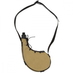 Plosca 750 ml MFH, crem, cu husa si curea transport OutsideGear Venture foto