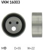 SKF VKM 16003 rola intinzator,curea distributie