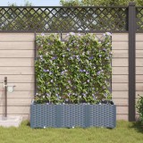VidaXL Ghivece de Grădină 1 buc Gri deschis 120 x 40 x 142 cm Plastic