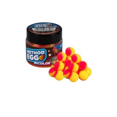 Pop Up Benzar Method Egg Bicolor Krill Belachan 6-8mm 30ml foto