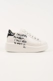 Karl Lagerfeld sneakers din piele ANAKAPRI culoarea alb, KL63512