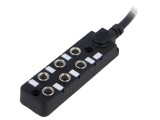 Cutie de conexiuni M8 PIN: 3 - 10m soclu 3A -20&divide;80&deg;C IP67 IN: 6