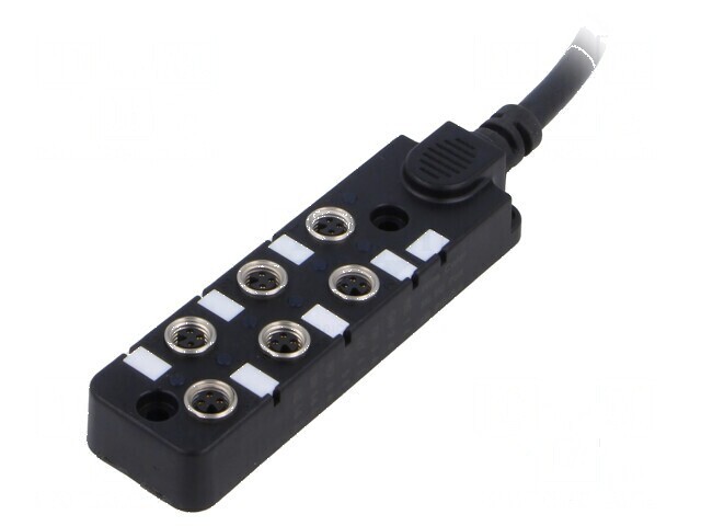 Cutie de conexiuni M8 PIN: 3 - 10m soclu 3A -20&divide;80&deg;C IP67 IN: 6