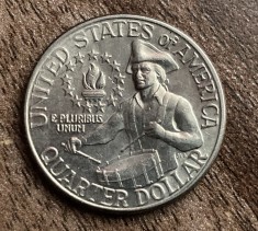 C50 - Moneda foarte veche - America - quarter dollar/sfert dolar - omagial - litera D - 1976