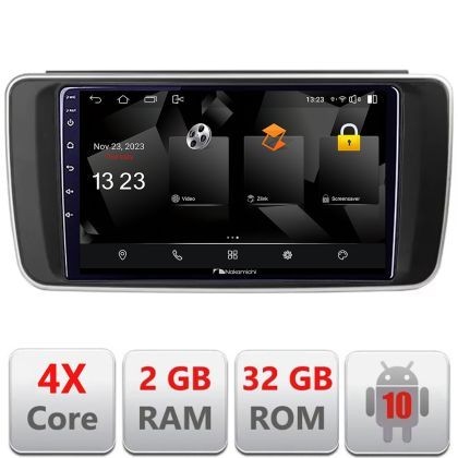 Navigatie Nissan Leaf 2018-2024 Nakamichi Android Ecran 720P Quad Core 2+32 carplay android auto NAM5230 CarStore Technology