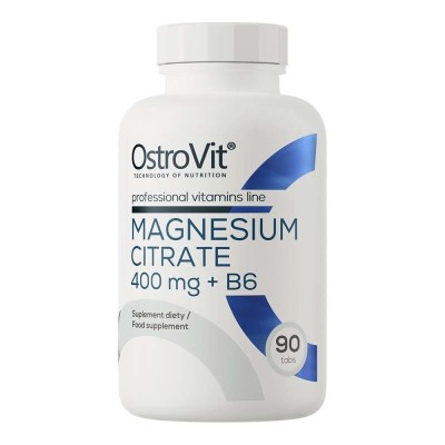 Magnesium Citrate 400 miligrame cu Vitamina B6 90 tablete OstroVit foto