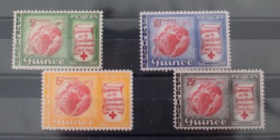 TS24/01 Timbre Guinee - Crucea rosie foto