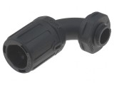 Conectori &icirc;n unghi 90&deg; Filet metric, poliamidă IP66
