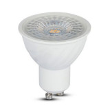 Bec spot led gu10 6.5w 6400k alb rece, cip samsung, Oem