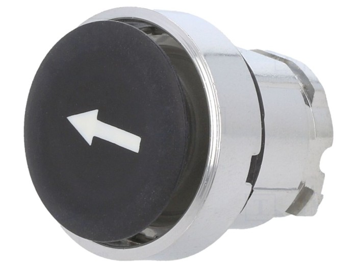 Comutator apăsare 22mm, negru